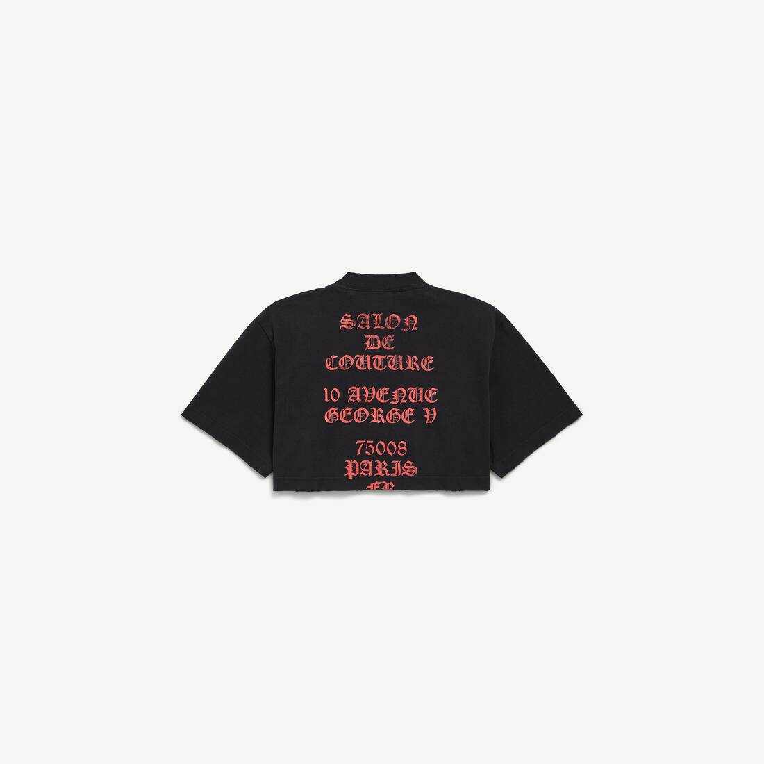 Damers Balenciaga Sacré Cœur korta T-shirt i svart