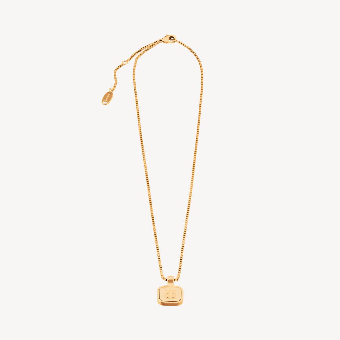 Nano Square längd halsband i guld