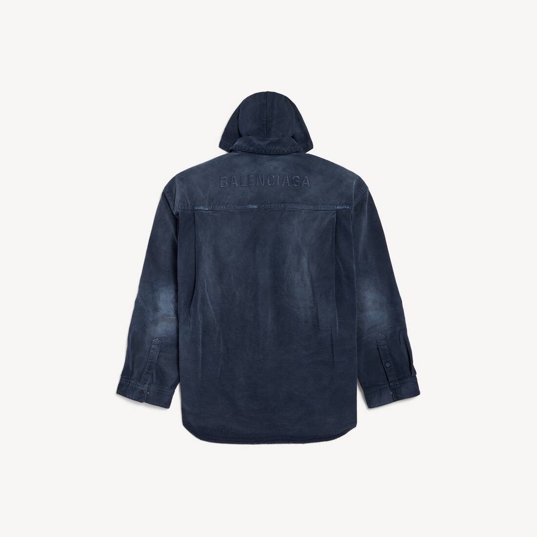 Herrans skjortparka i blått/mörkt blått
