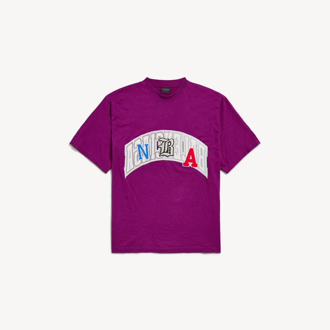 Mäns Balenciaga | NBA-samarbete Oversized-T-shirt i violett
