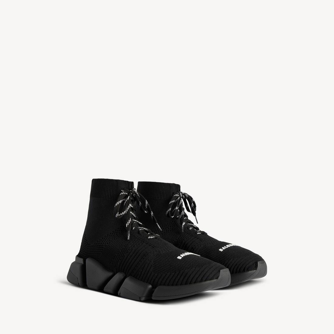 Herrars Speed 2.0 knäppa återvunnen tröja-sneaker i svart