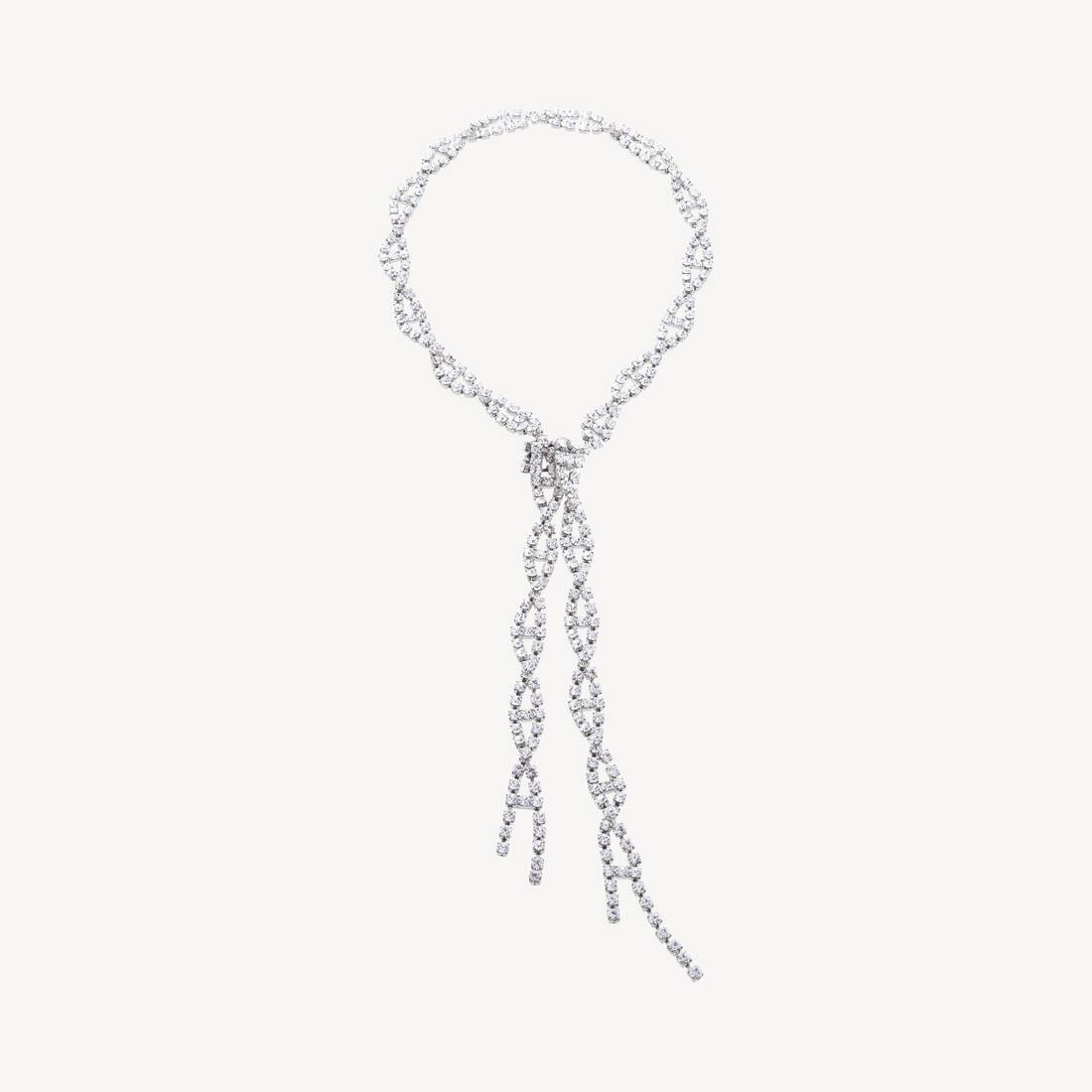 Kvinnas Riviera-halsband i glänsande silver