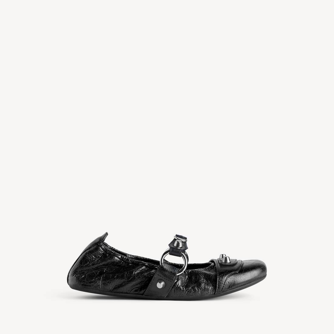 Kvinnors City Ballerina i svart/silver