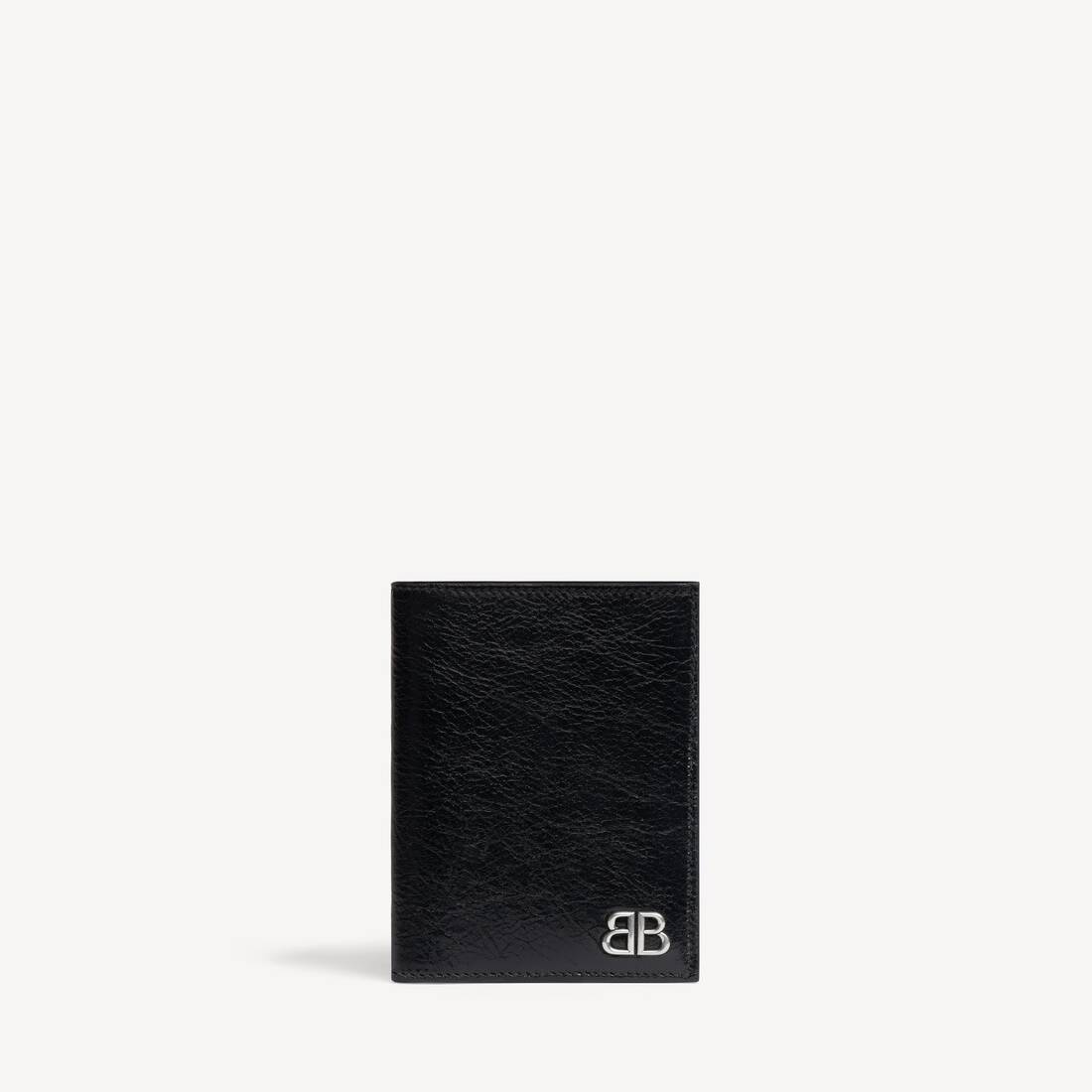 Herrars Monaco vertikal bifold-plånbok i svart