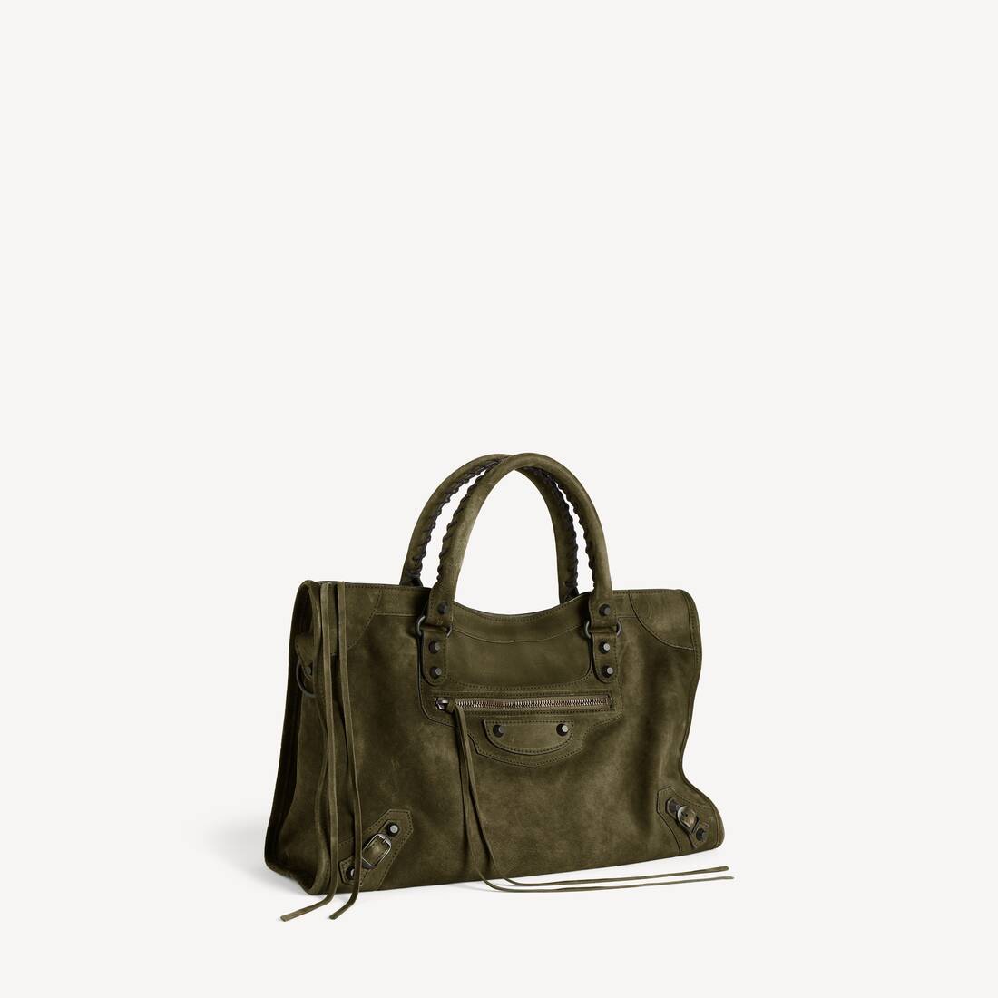 Damens Le City Bag Medium i kaki