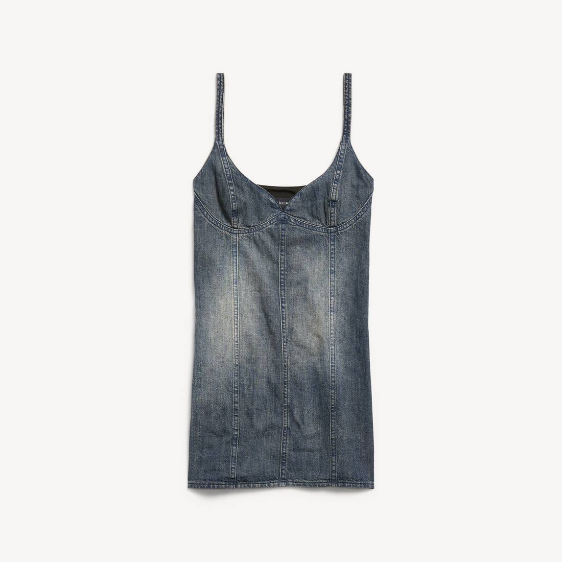 Korsetterad minidress i blått för kvinnor