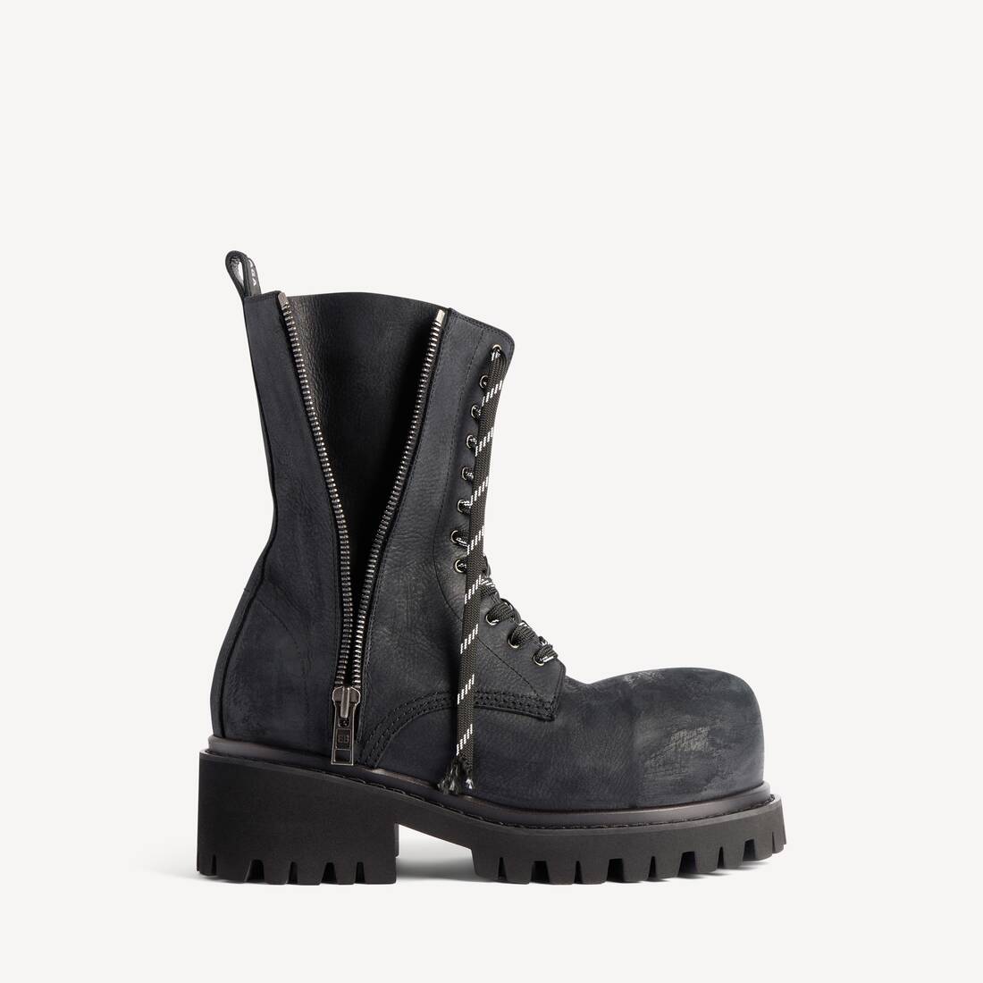 Herrars Stomper Zipped Bootie i svart