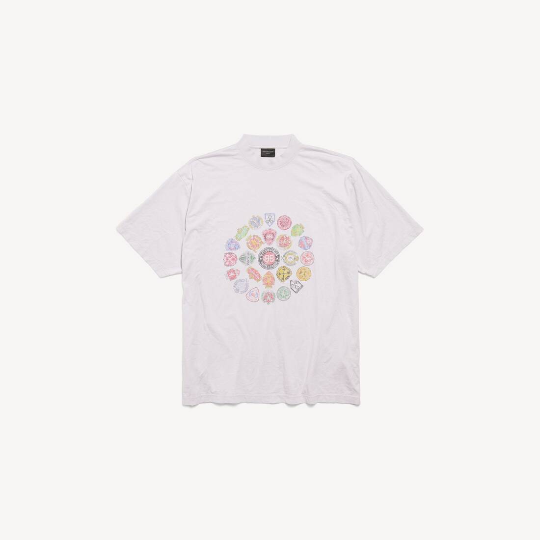 Herrarnas Spiral Crest T-shirt Medium Fit i dirty white