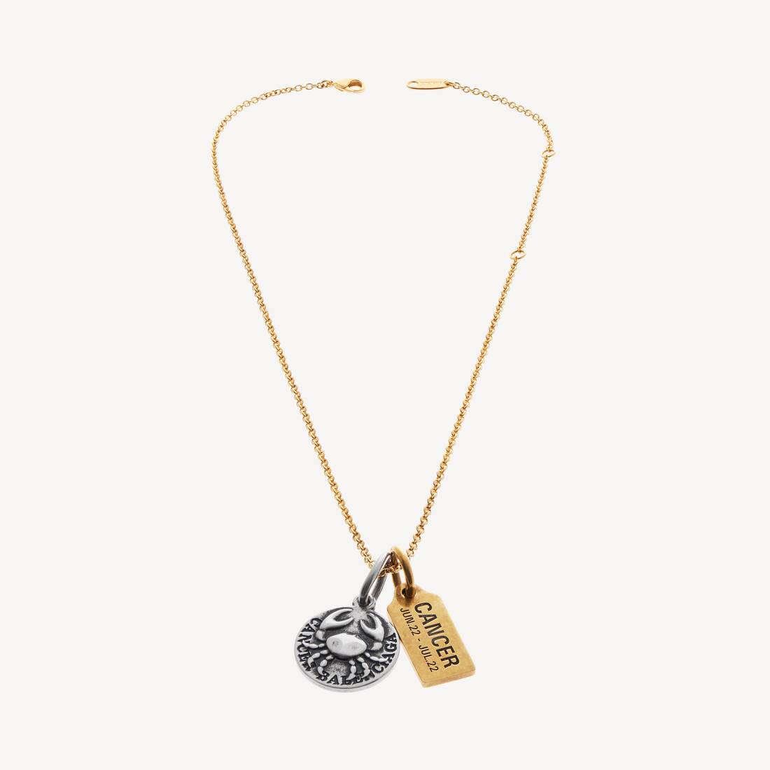 Horoskop Cancer-halsband i guld/silver