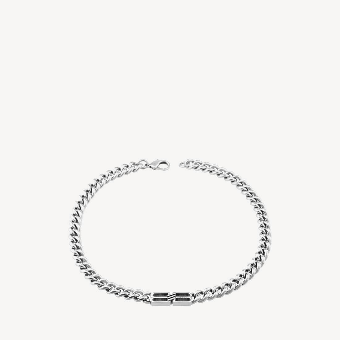 Bb Icon Gourmette-halsband i antik silver