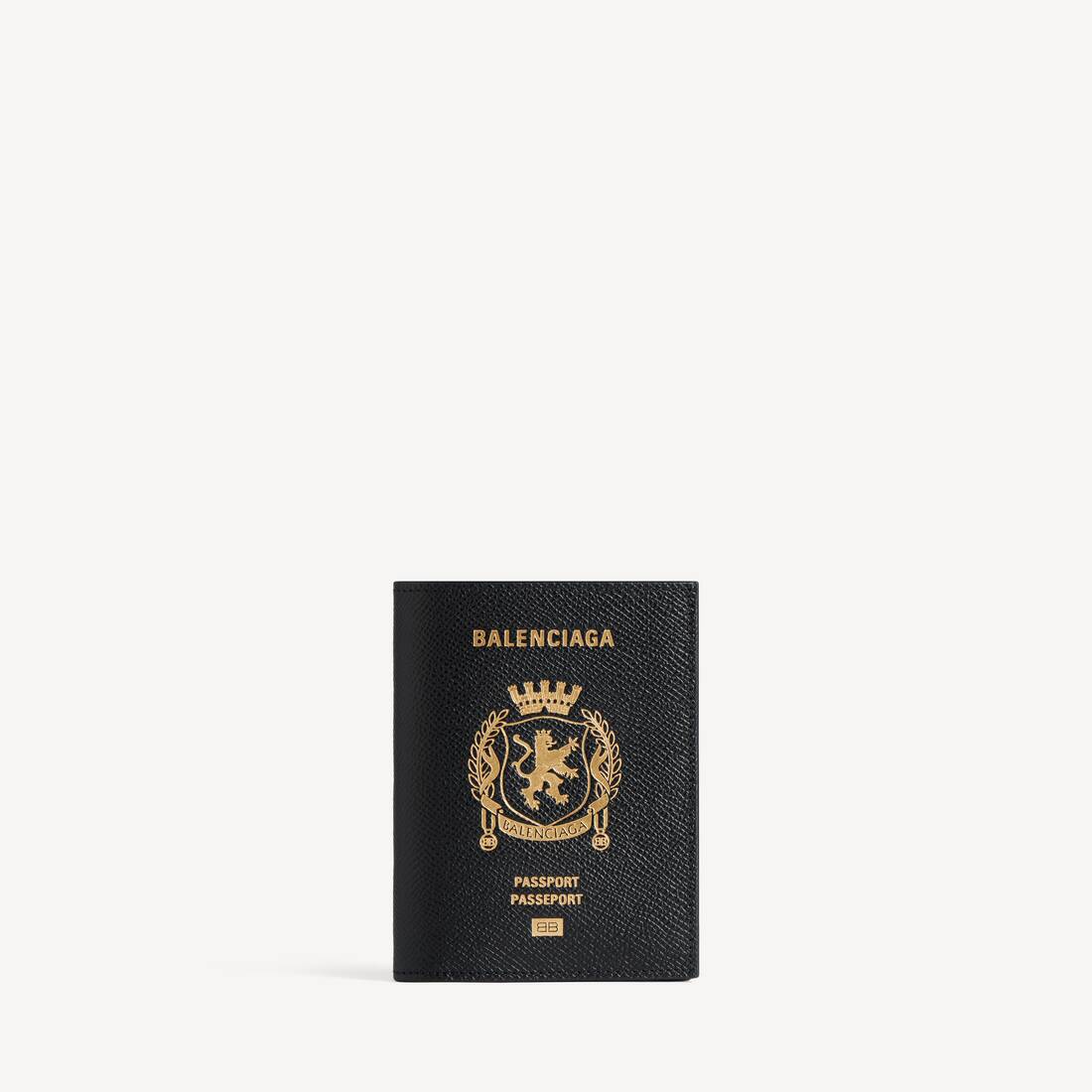Mans Passbook Vertikal Bifold Plånbok i Svart