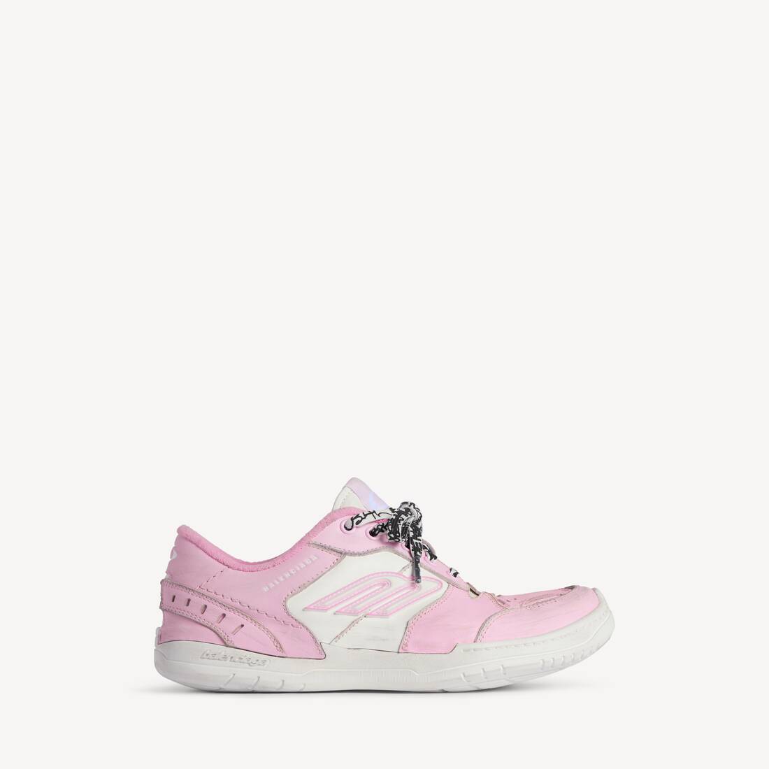 Damers Hamptons Medium Sliten Loafer i rosa/vit