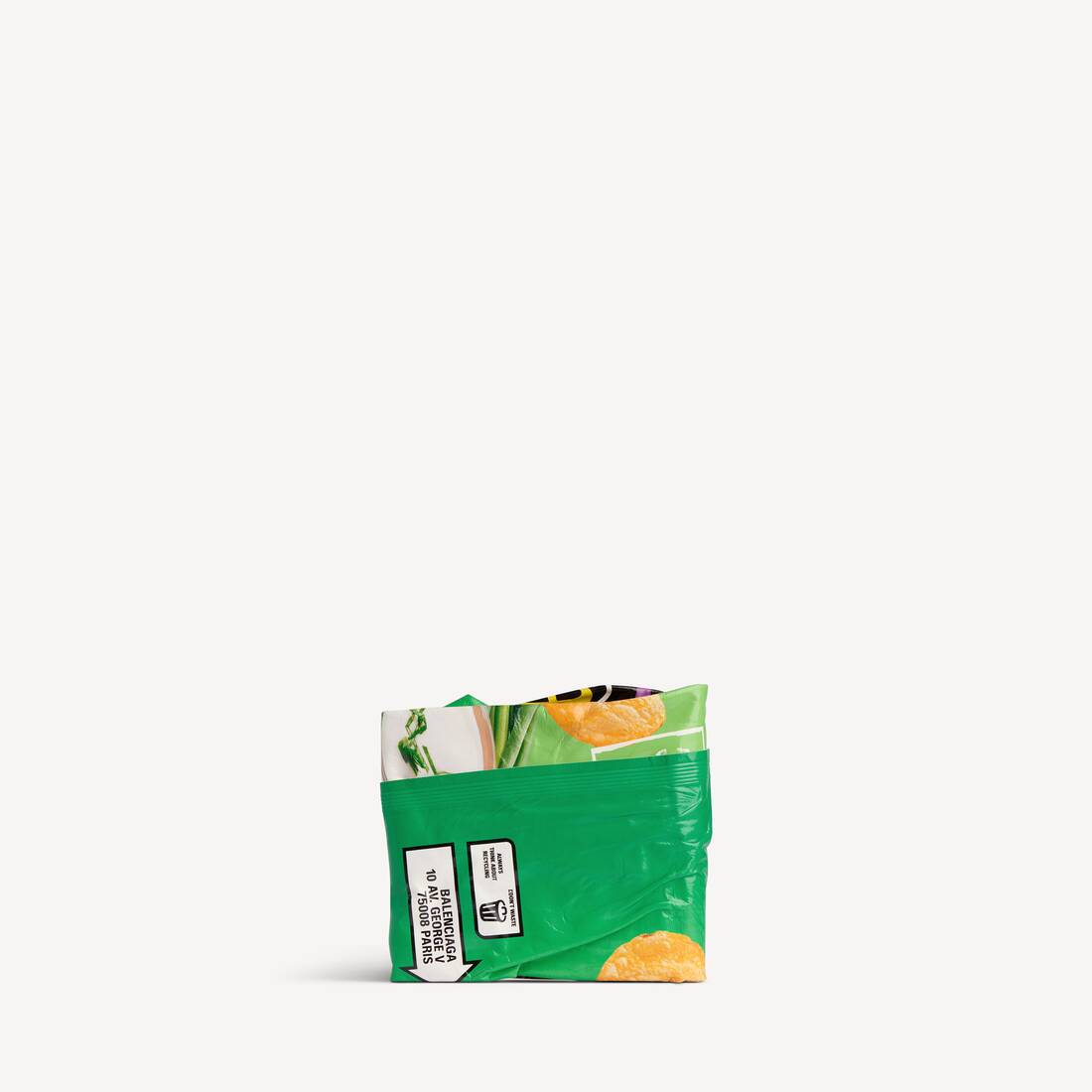 Mans chips kvadratisk viklade plånbok i grönt