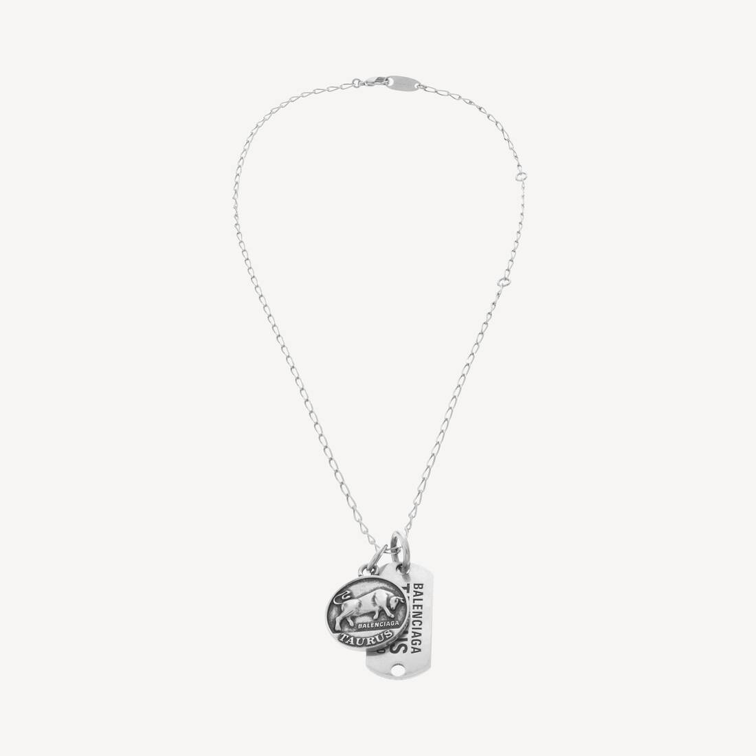 Horoskop Taurus halsband i silver