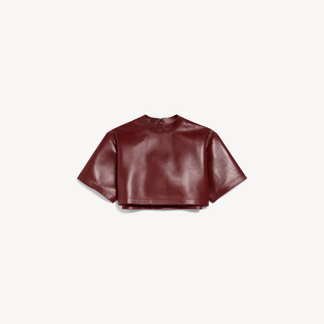 Damkroppad T-shirt i burgund