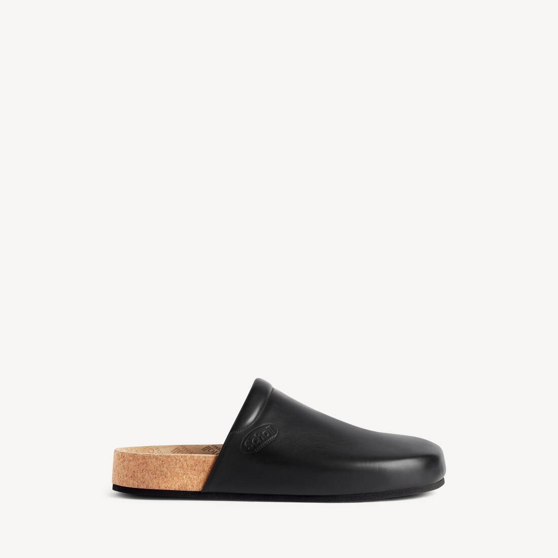 Herrars Balenciaga I Scholl Flat Mule i svart