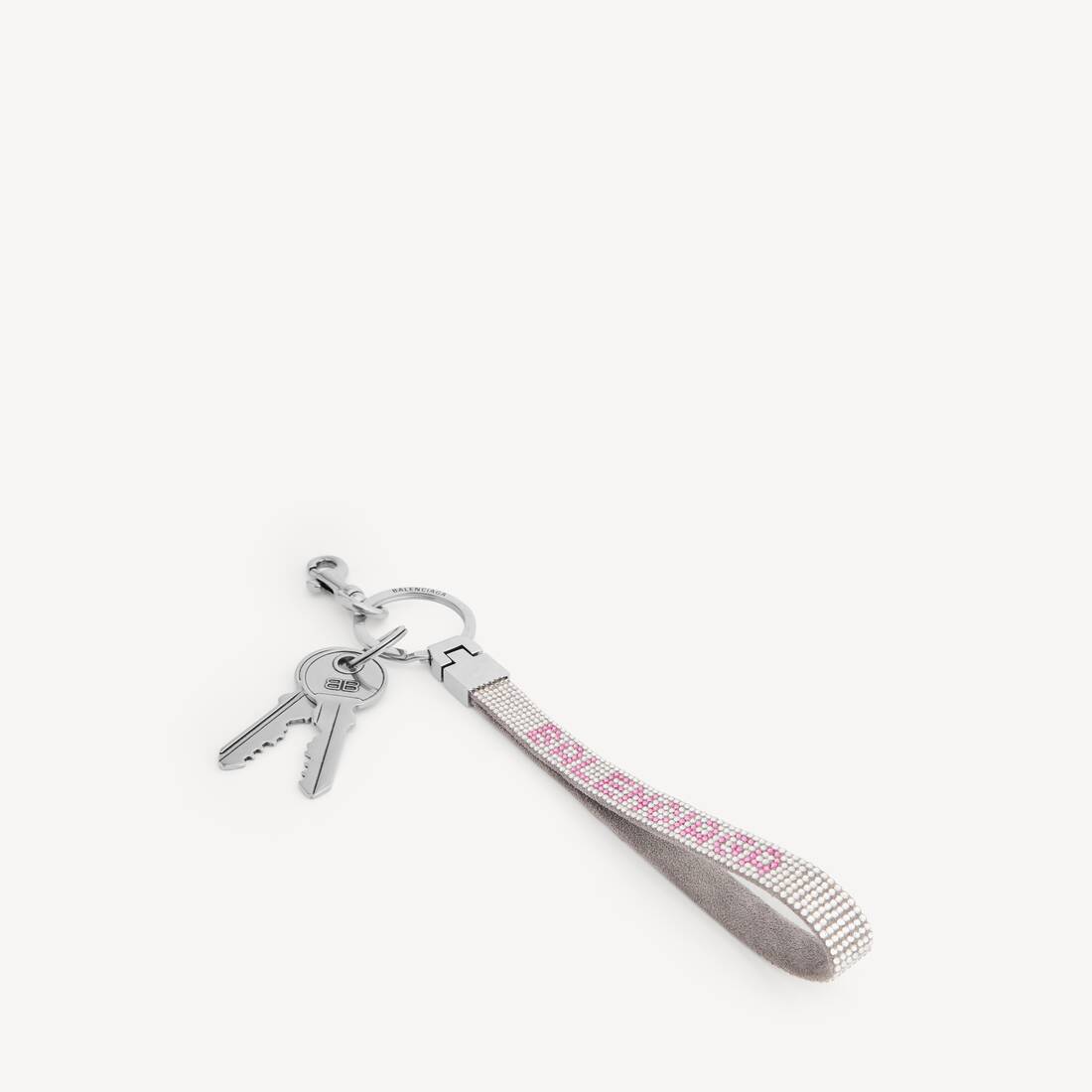 Kvinnors charm Balenciaga strass i rökgrå/rosa