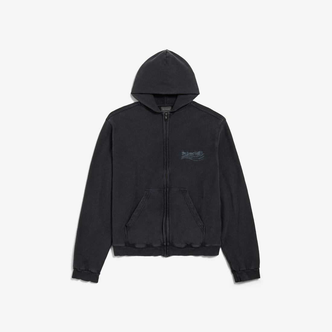 Damas tvättade krönt politisk zip-up hatt i släckta svart