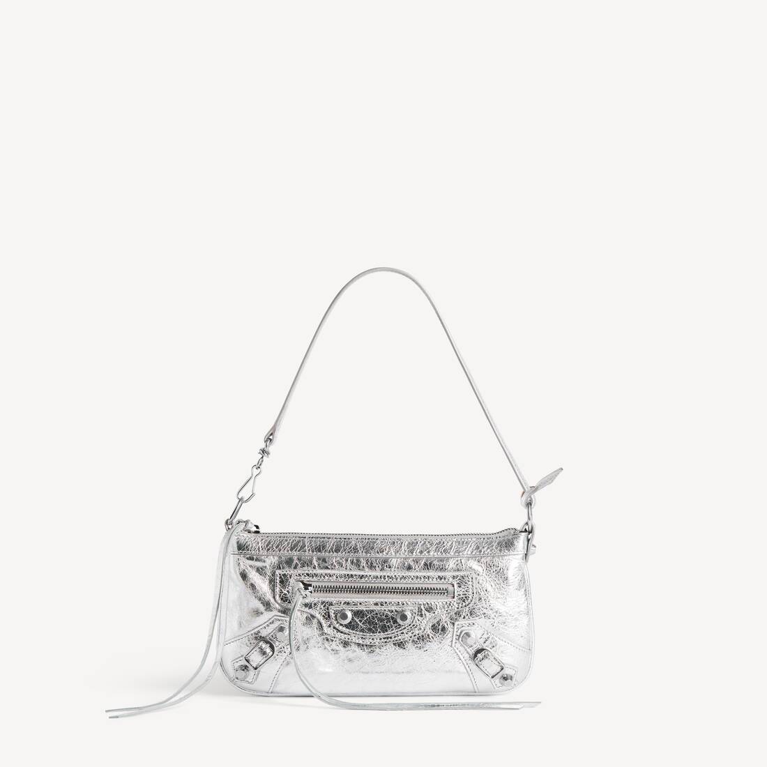 Kvinnas Le City Pouch On Strap i silver