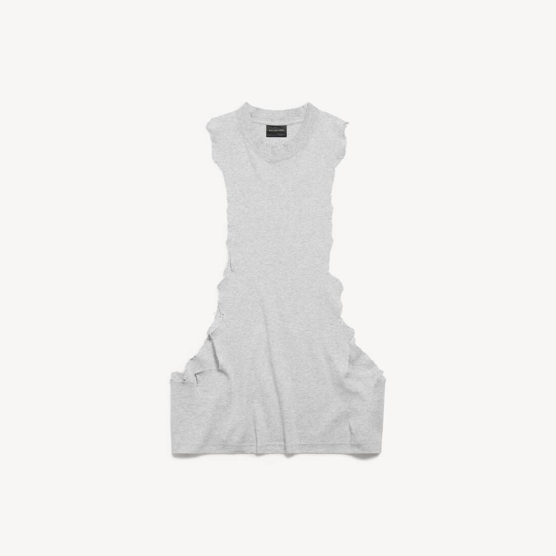 Herrarnas trasad tanktop i ljus heathergrå