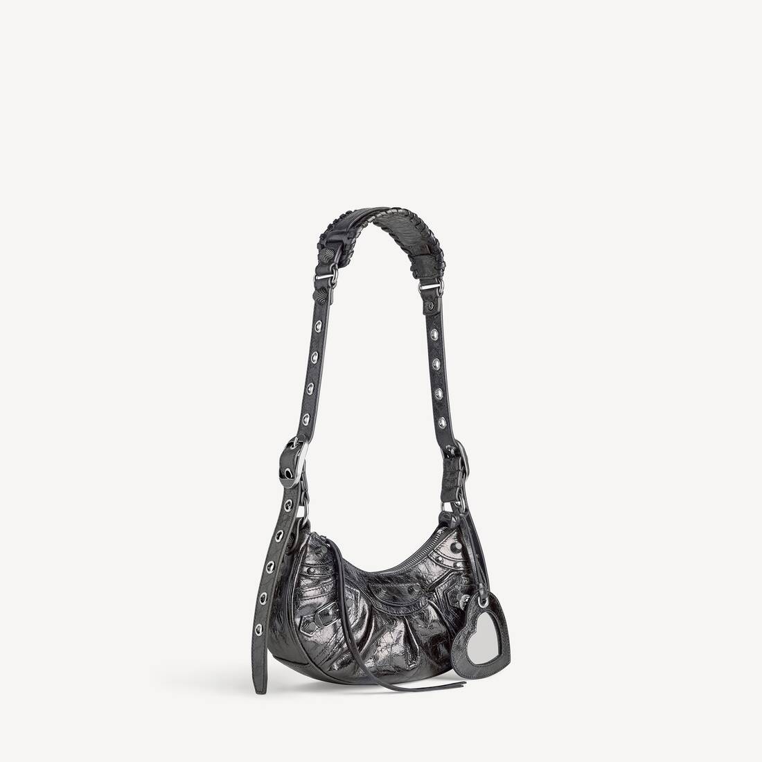 Kvinnas Le Cagole-axelbag Xs i mörkgri