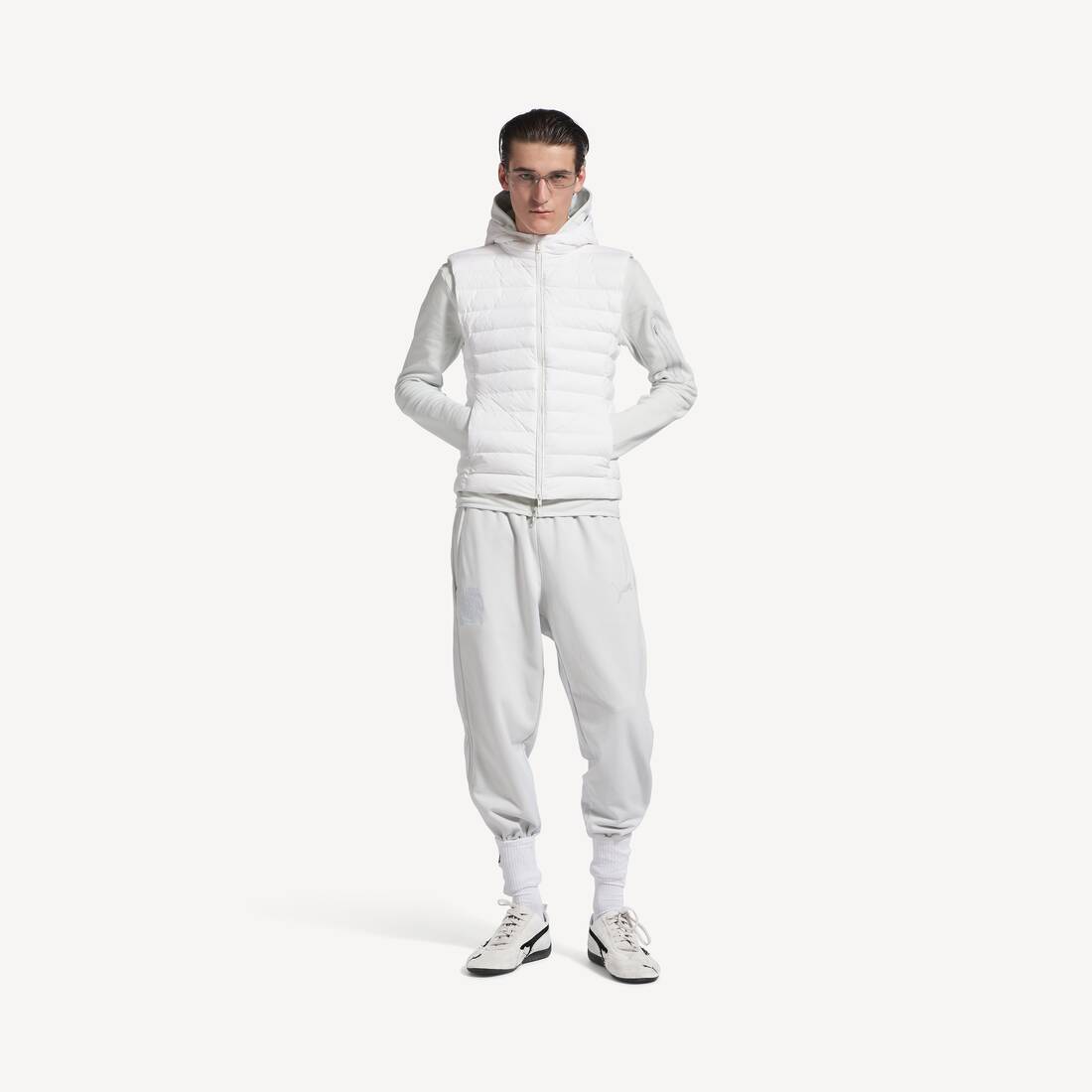 Balenciaga I Puma formgjutna tröjor i smutsigt vitt