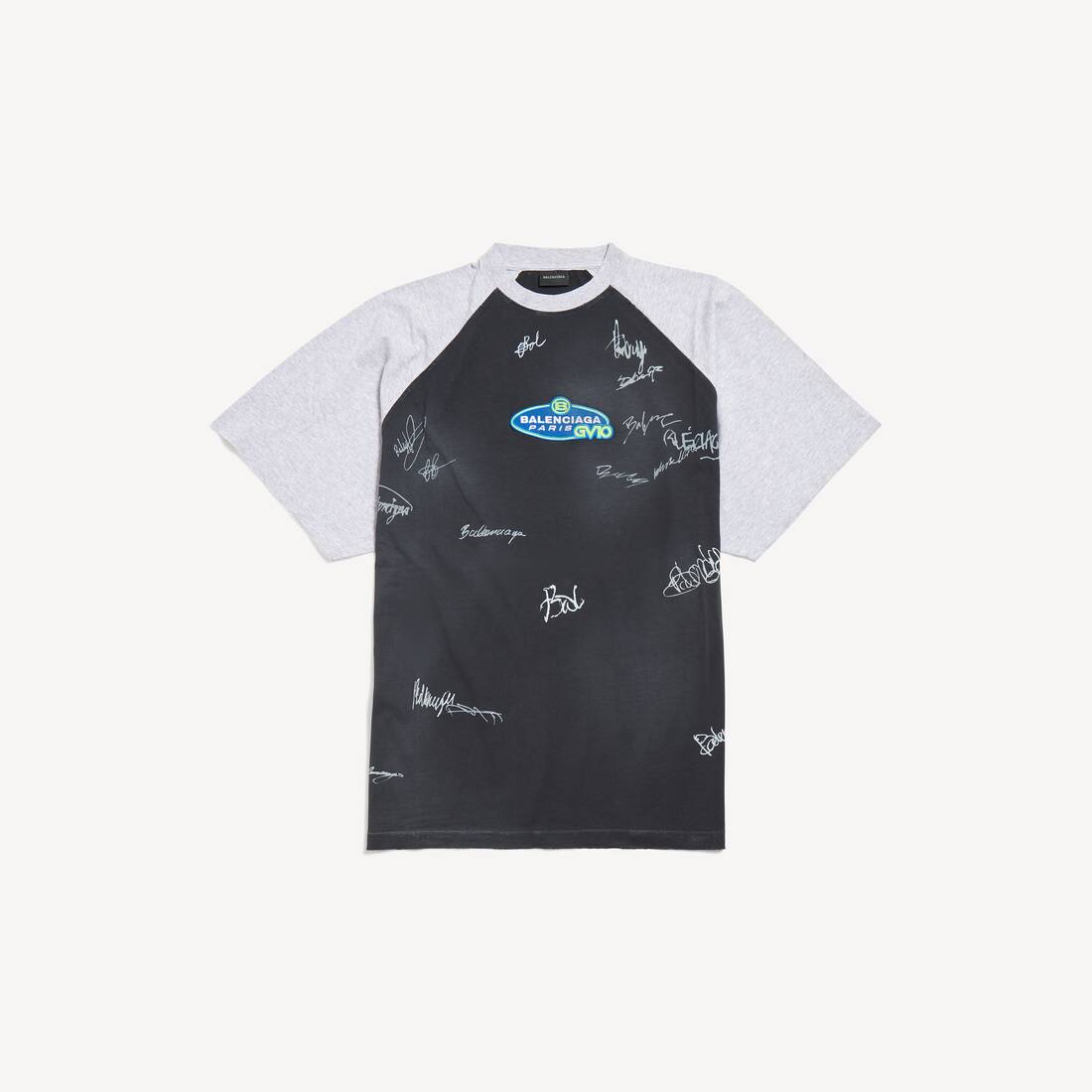 Herrarnas banana raglan oversized T-shirt i släckt svart