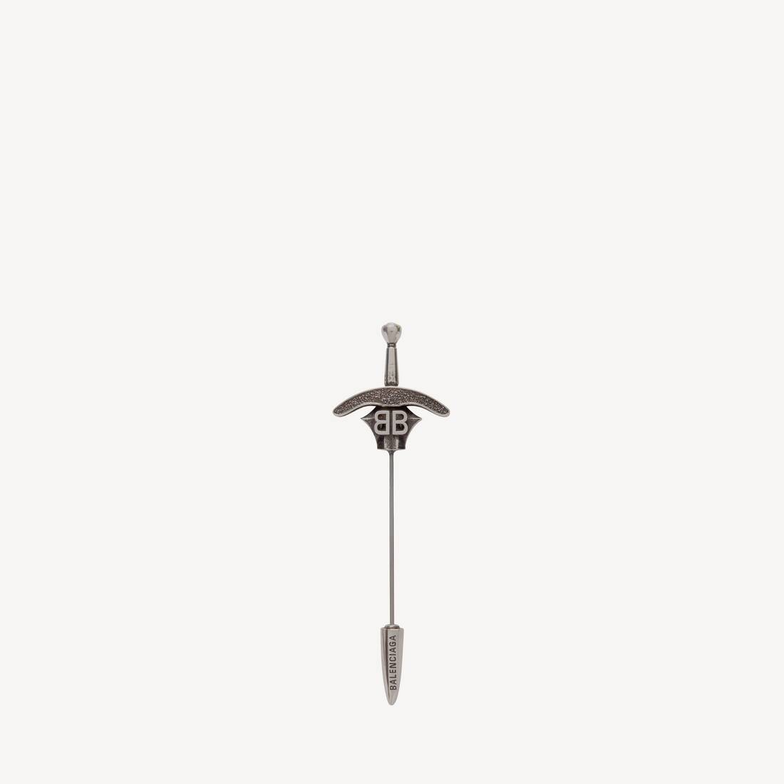 Gothisk Svärd Brooch i antik silver