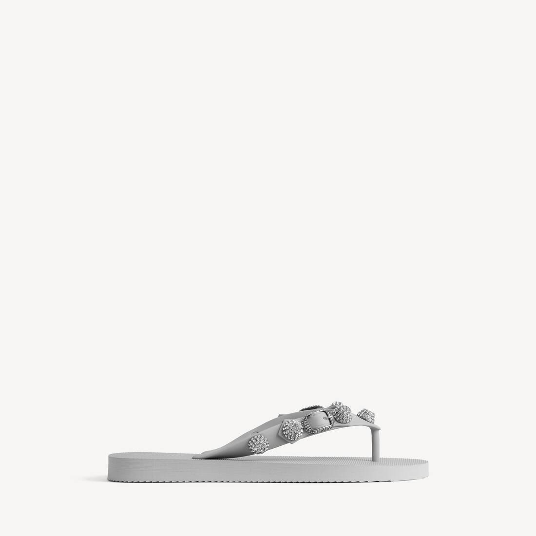 Kvinnors Cagole Tongsandaler i Balenciaga grå/krystal