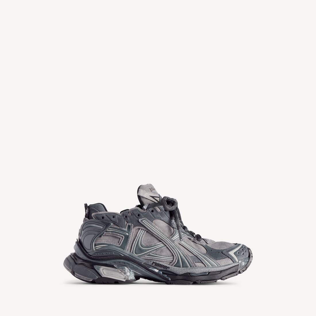 Herrars löpande sneakers i grå