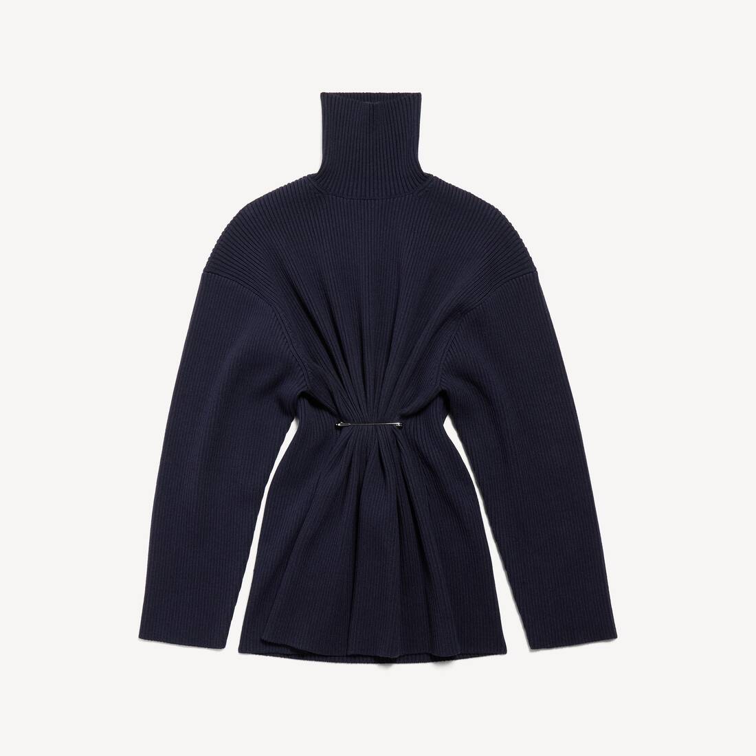 Kvinnors knäppad minidress i blått
