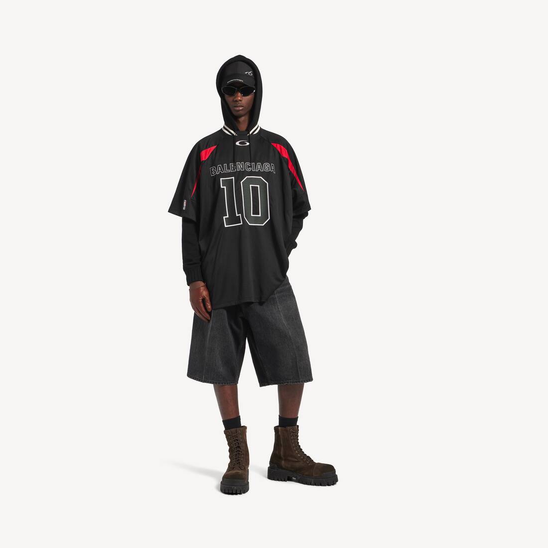 Herrars Balenciaga | NBA-samarbete Oversized T-shirt i svart/multifärg