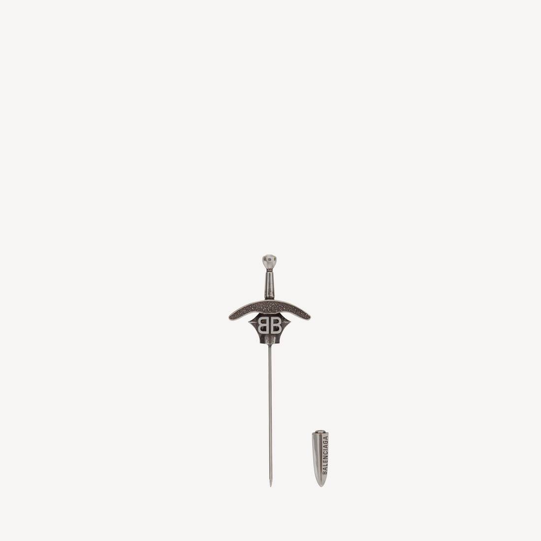 Gothisk Svärd Brooch i antik silver