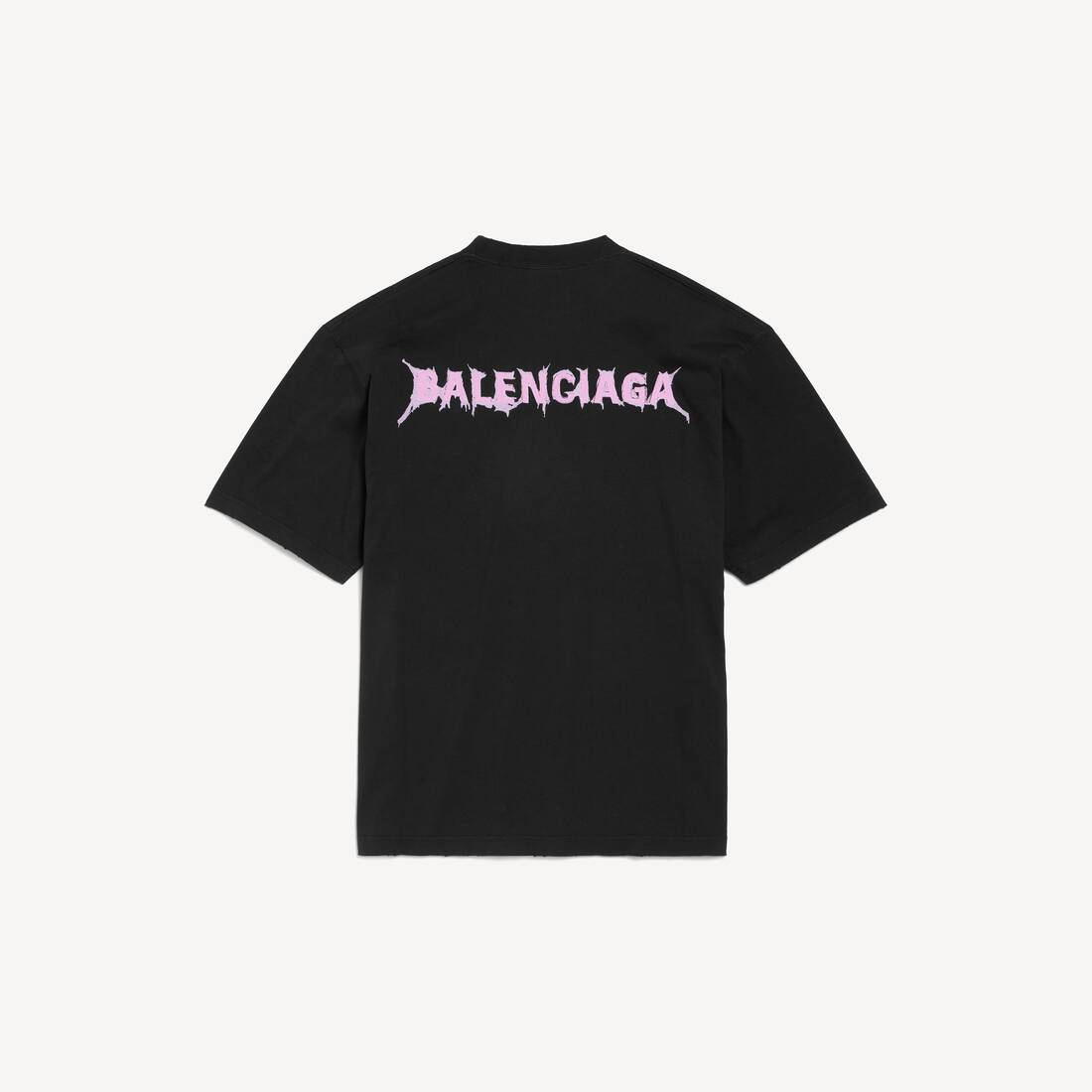 Herrarnas DIY Balenciaga bak T-shirt Medium Fit i svart