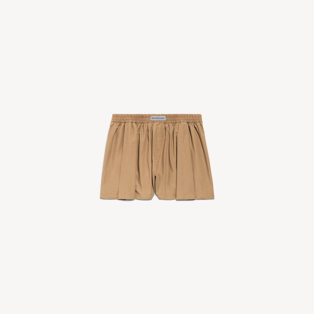 Damas A-linje boxershortar i sandbeige